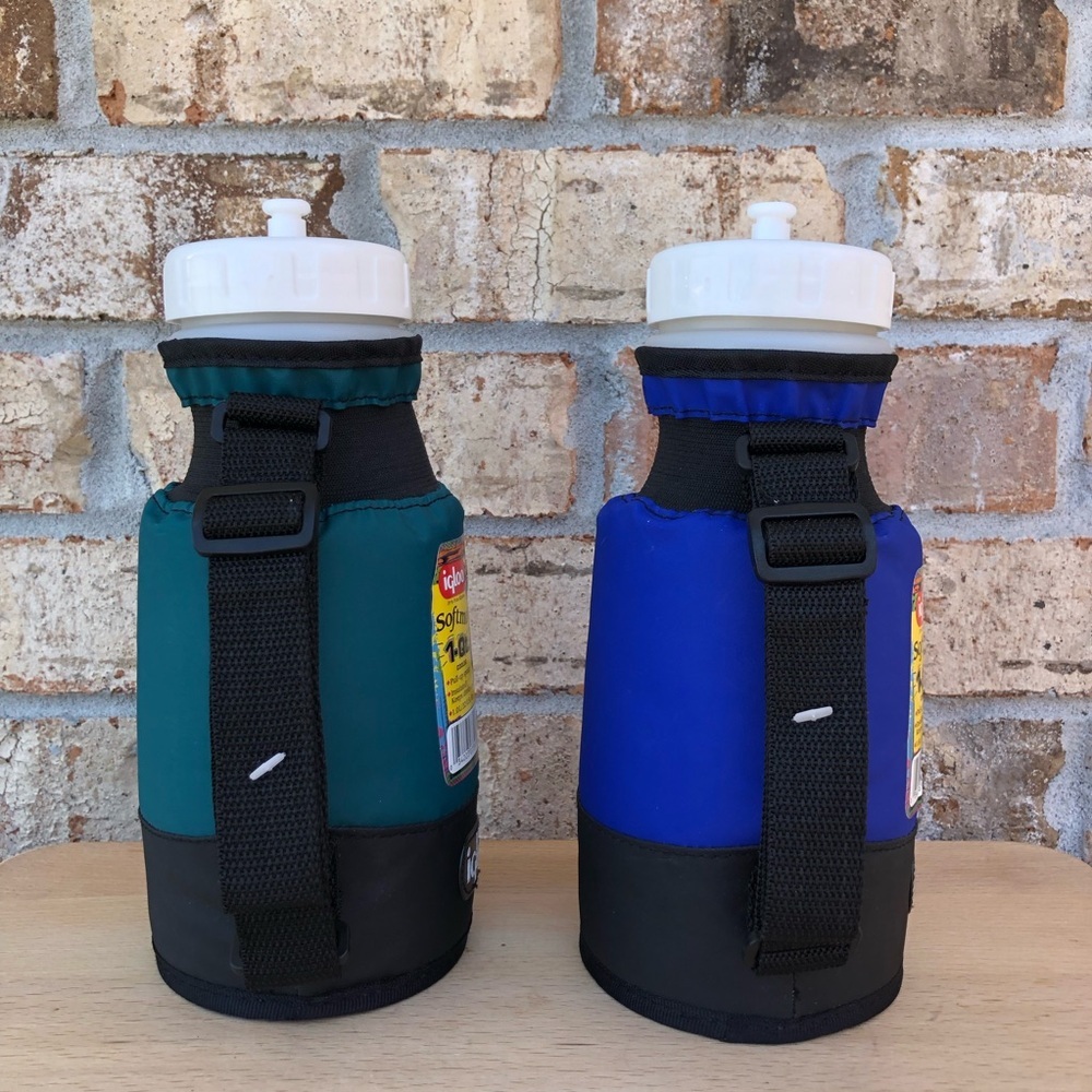 Igloo Set 2 New Vintage Insulated Retro Reusable Water Bottle Shoulder Strap‎ - Picture 7 of 12